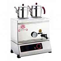 iki demlikli paslanmaz çay kazanı